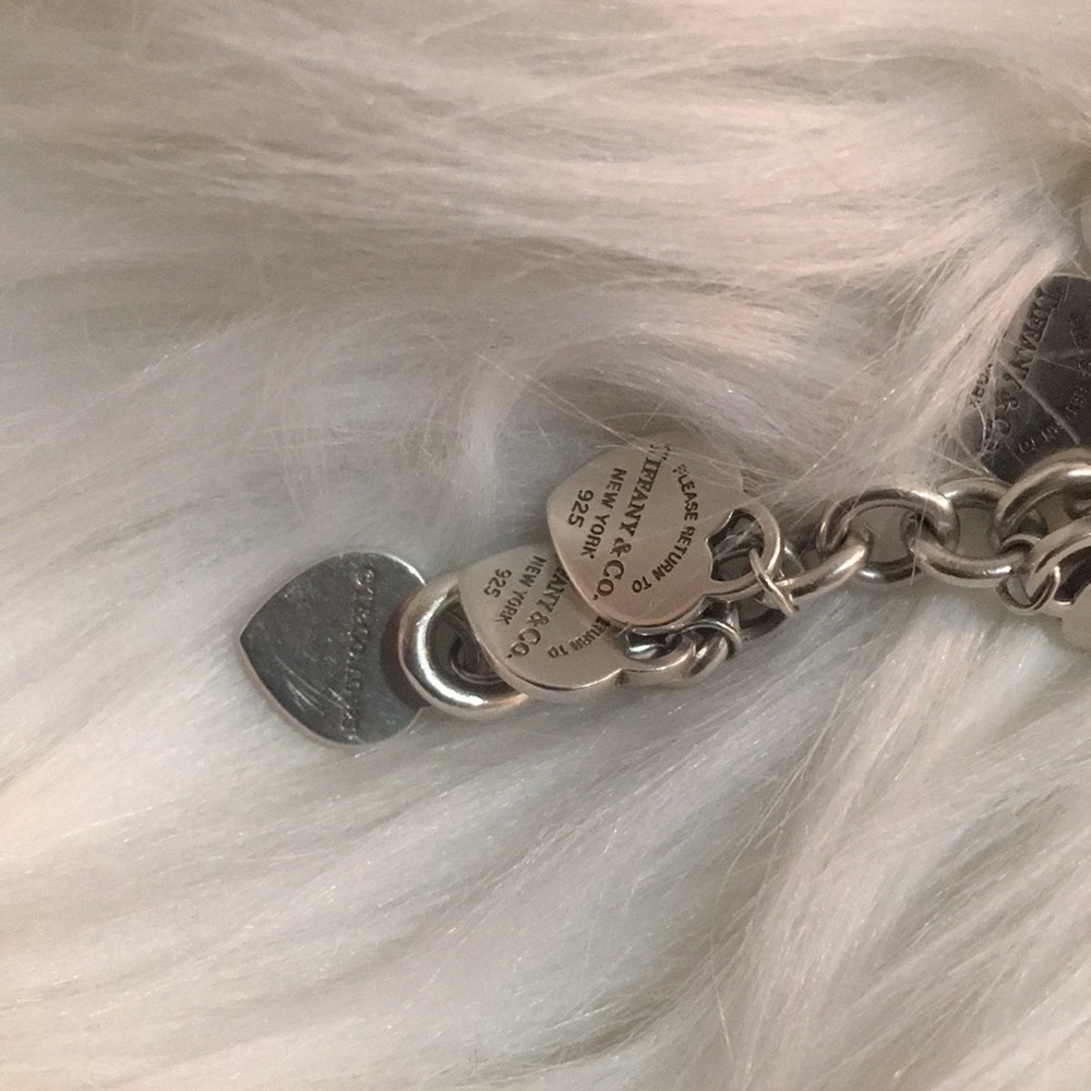 Authentic Tiffany & Co multi heart bracelet